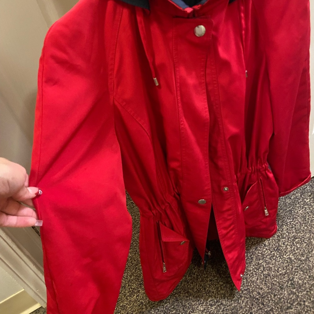 Red Rain Jacket